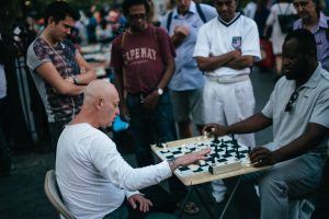 Union Square Chess With Spectators