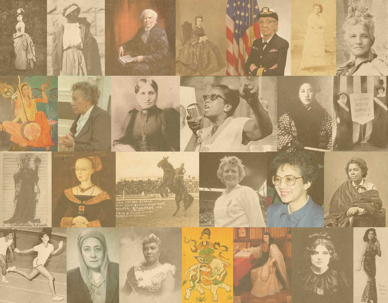 powerful women in history collage
