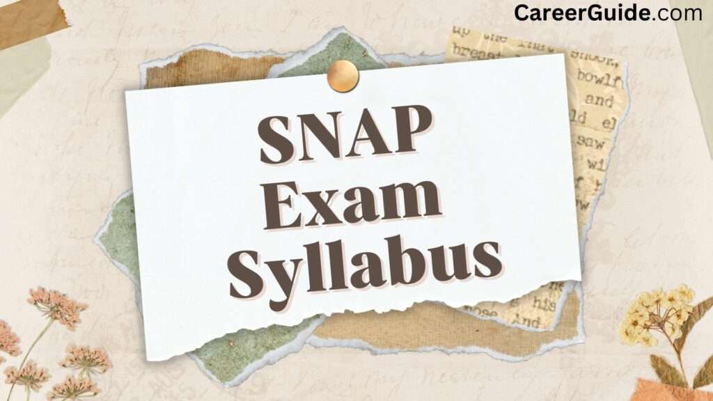 SNAP Exam Syllabus