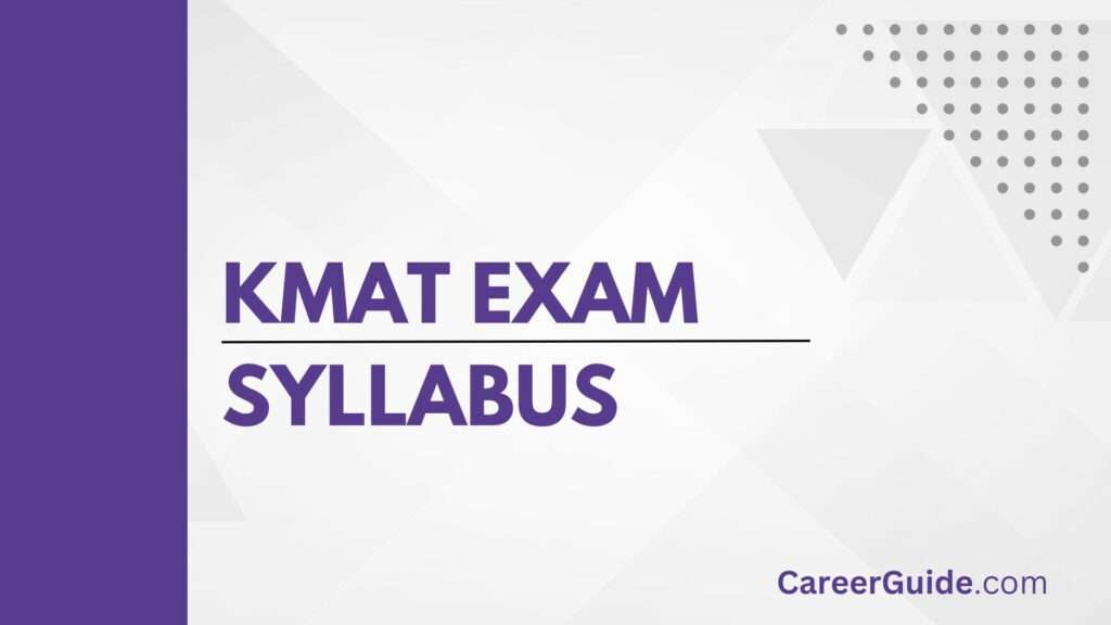 KMAT Exam Syllabus