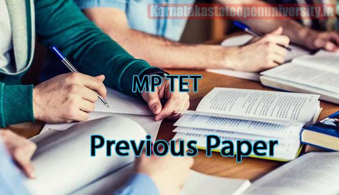 Mp Tet Previous Paper