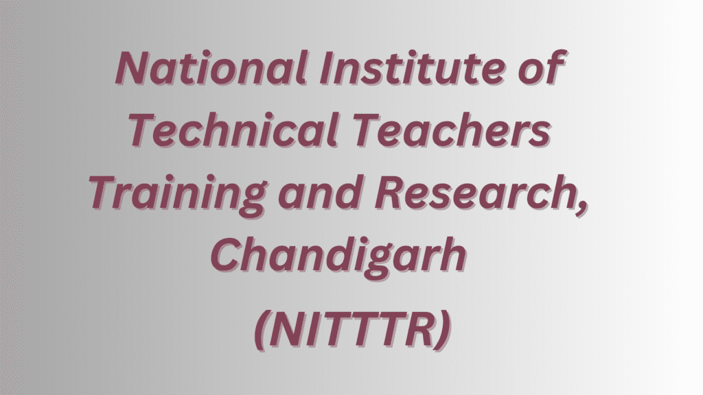 NITTTR Chandigarh