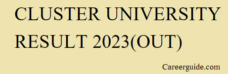 Cluster University Result 2023