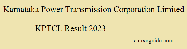 Kptcl Result 2023
