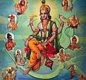 122px Vishnu Surrounded By His Avatars