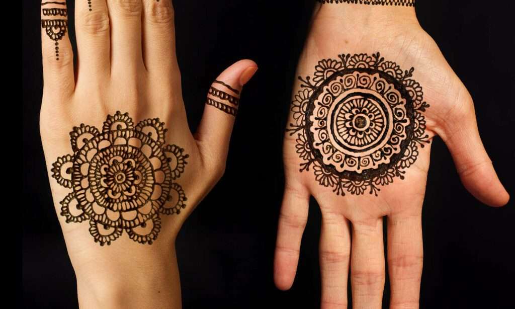 Close Palm Girl Mehandi Designs Fingers Stock Photo 1610839009 |  Shutterstock