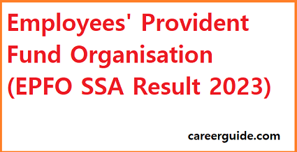 Epfo Ssa Result 2023 1