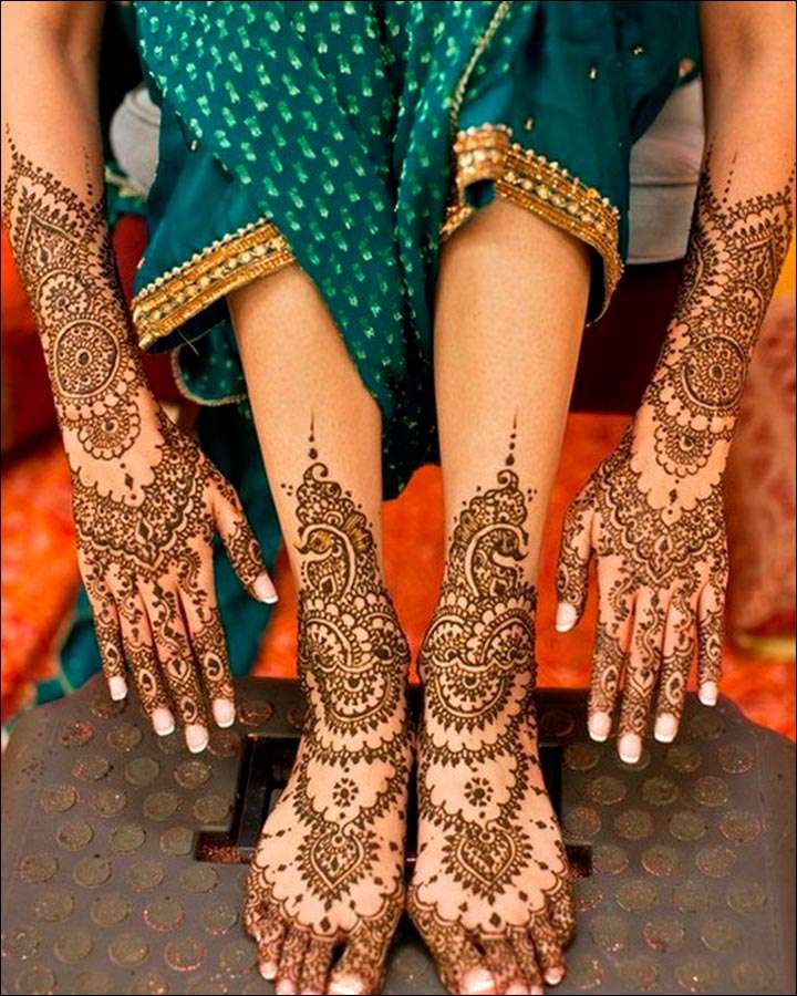 TRADITIONAL INDIAN RAJASTHANI DULHAN MEHENDI FULL HANDS | MARWARI BRIDAL HENNA  MEHNDI DESIGN - YouTube