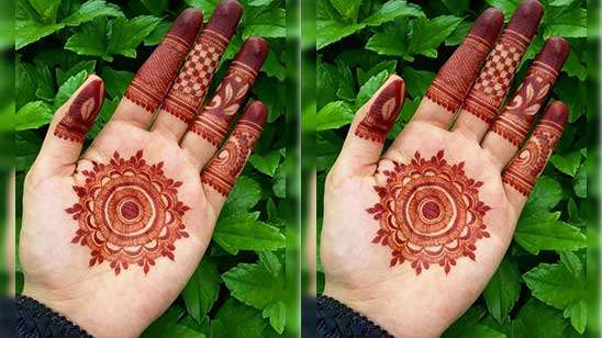 Gents Mehndi Design Simple 5