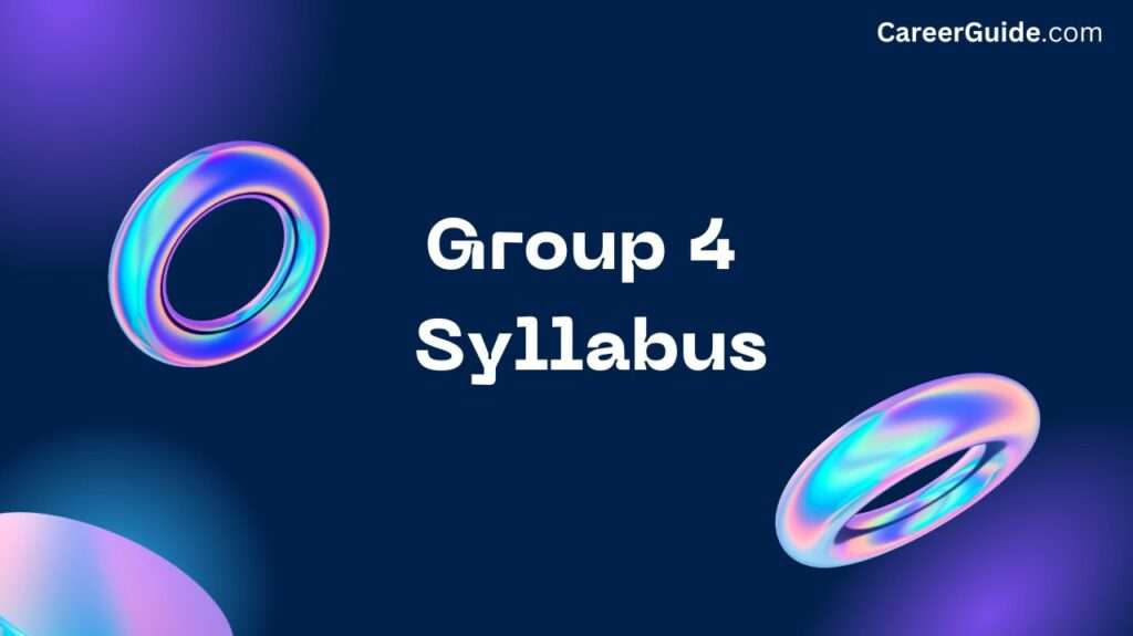 Group 4 Syllabus