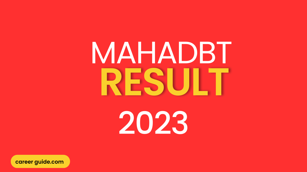 Mahadbt Result Careerguide.com