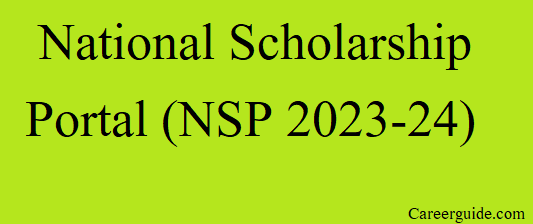 National Scholarship Portal (2023 24)