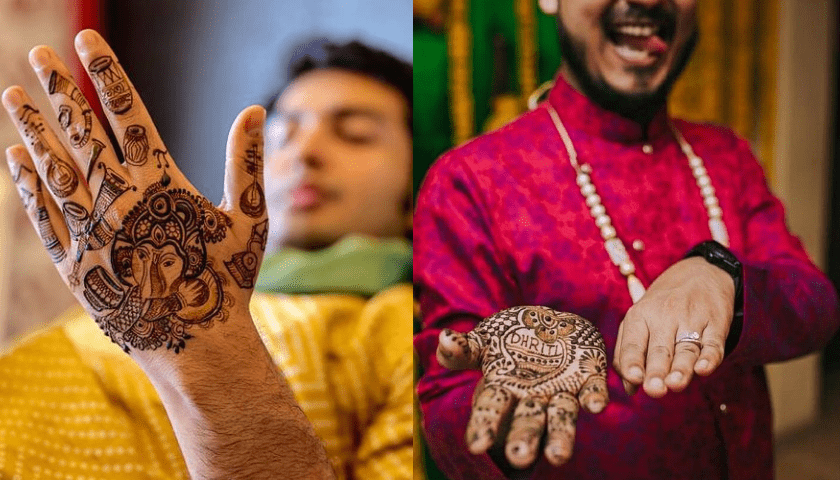 Trendy Groom Mehndi Design Ideas For Your Wedding