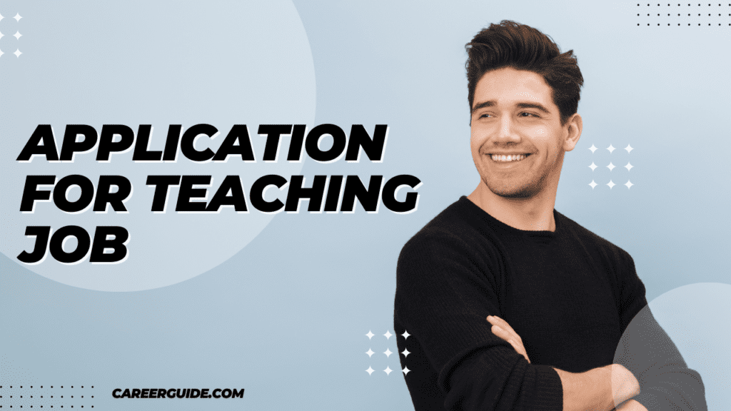 Application For Teaching Job