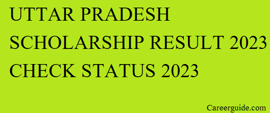 Up Scholarship Result 2023