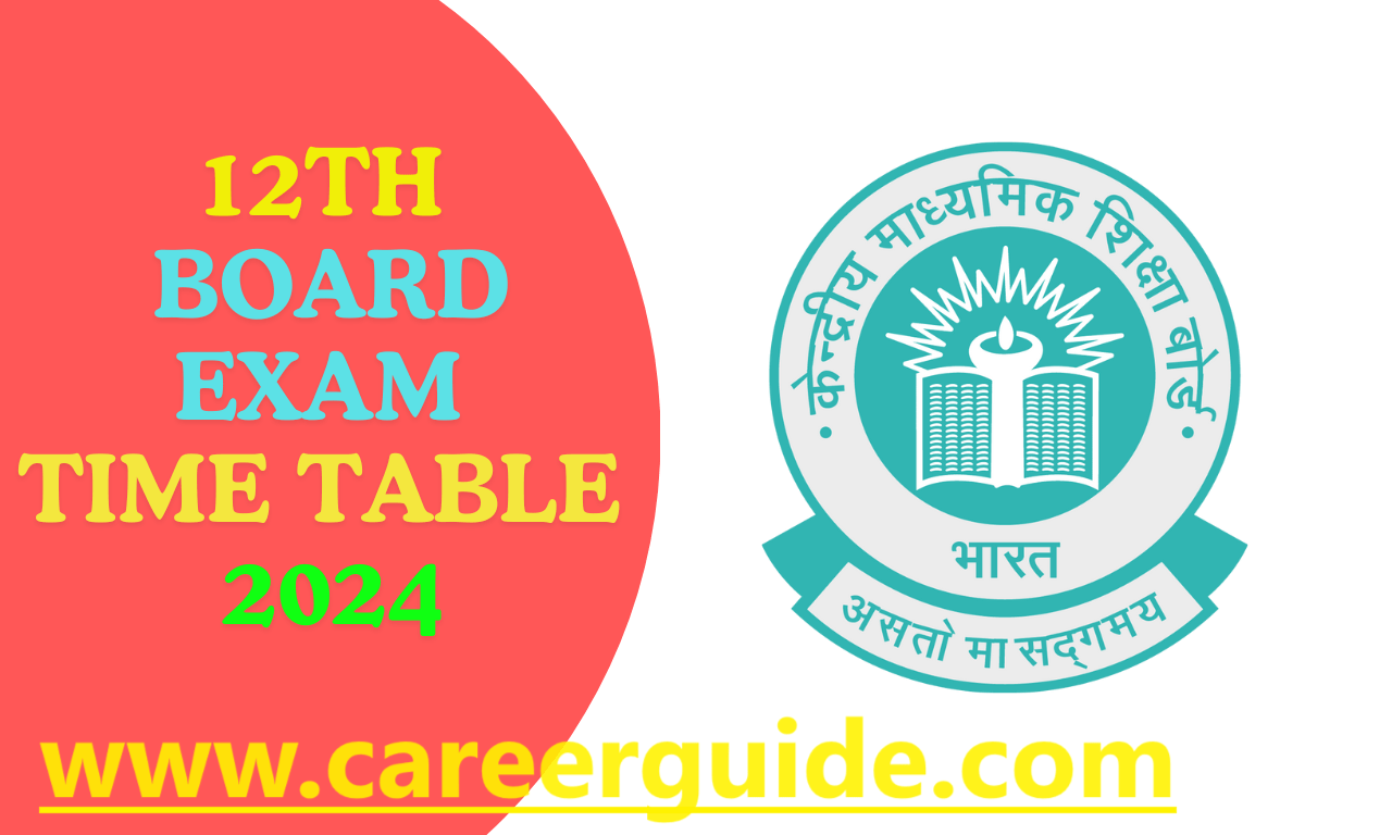 12th Board Exam Time Table 2024 Eligibility, Syllabus