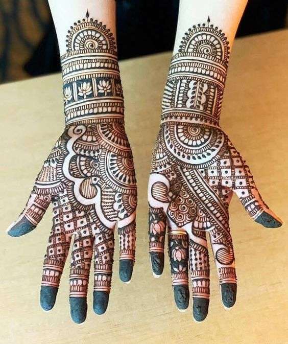Reception mehendi design | wedding mehendi for bride | back side mehendi  desig… | Mehndi designs for hands, Mehndi designs for beginners, Mehndi  designs for fingers