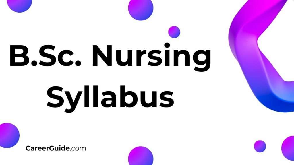 B.Sc. Nursing Syllabus