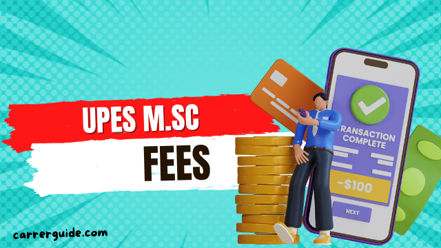 UPES MSc Fee