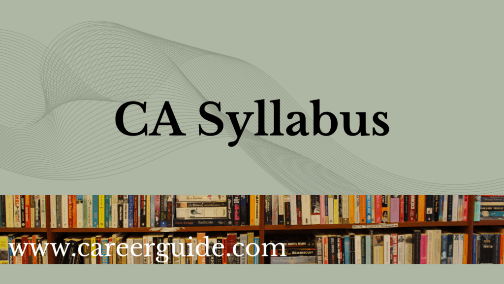 CA Syllabus