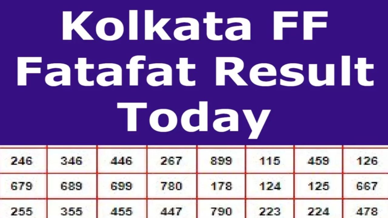 Jackpot Kolkata FATAFAT 2023: {Check Now} LIVE Result Today