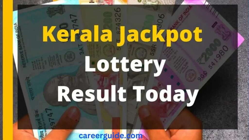 Latest Kerala jackpot result