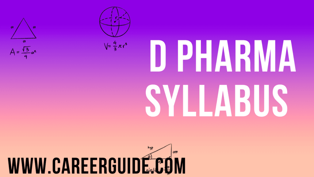 D Pharma Syllabus