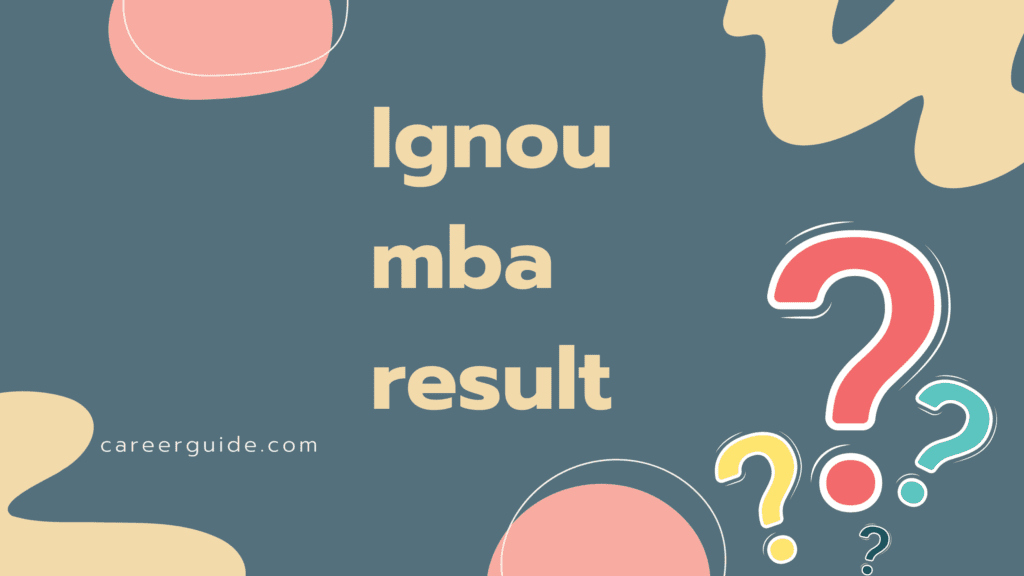 Davv Result (3) ignou mba result