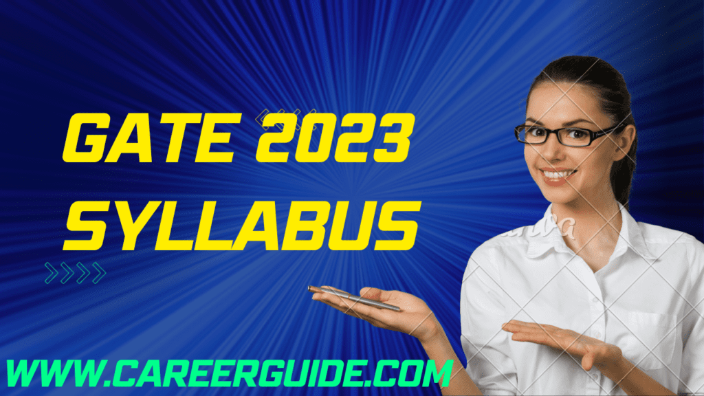 Gate 2023 Syllabus