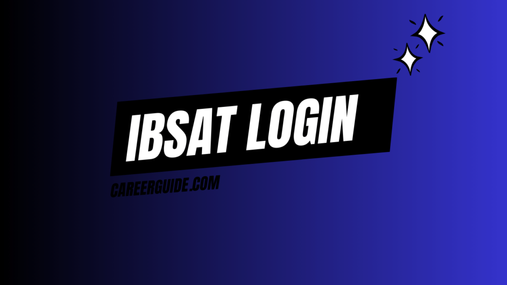 IBSAT Login page