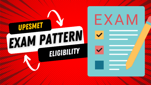 UPESMET Exam Pattern