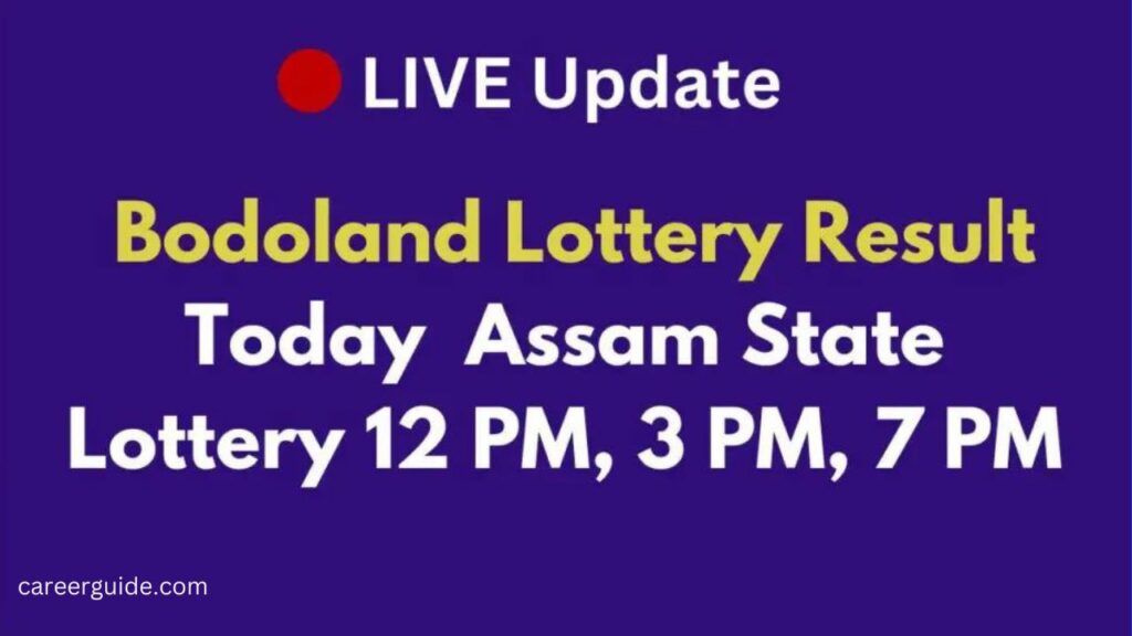 Live Assam Bodoland Thangam Lottery Result Today