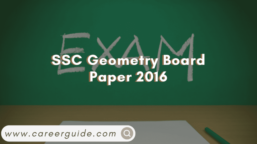 SSC Geometry Board Paper 2016