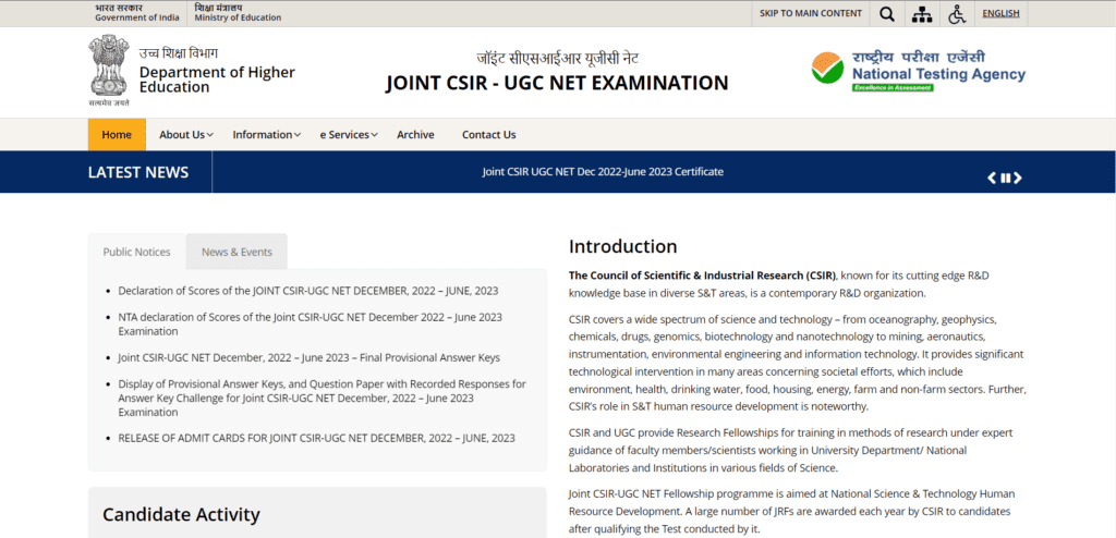 CSIR NET Result 2023