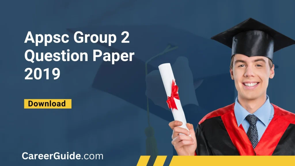 Appsc Group 2 Question Paper 2019