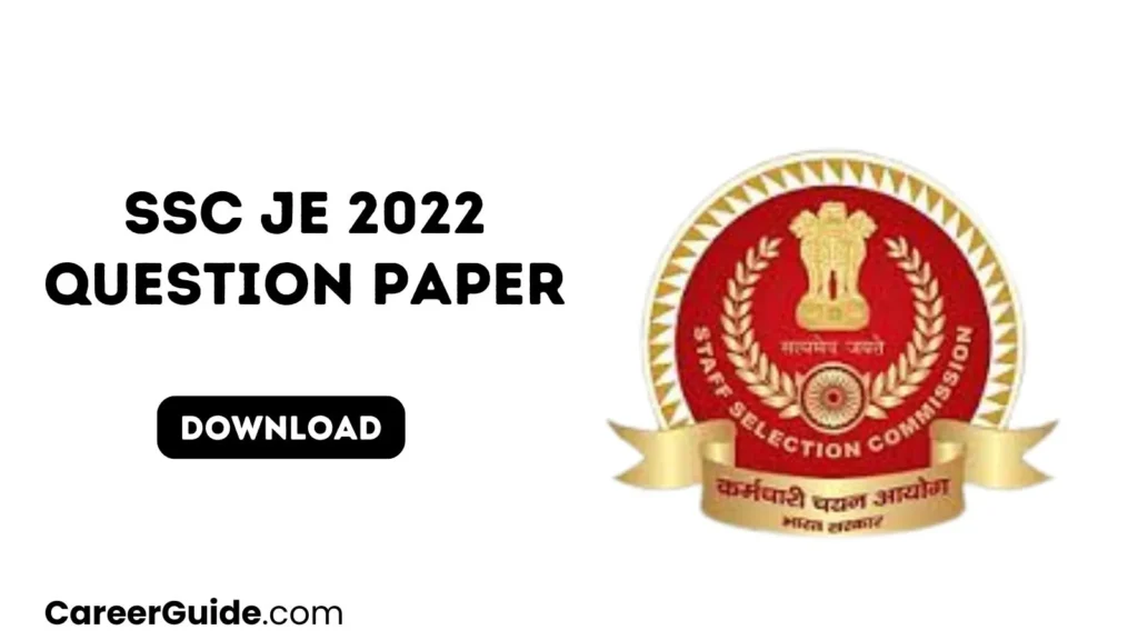 Ssc Je 2022 Question Paper