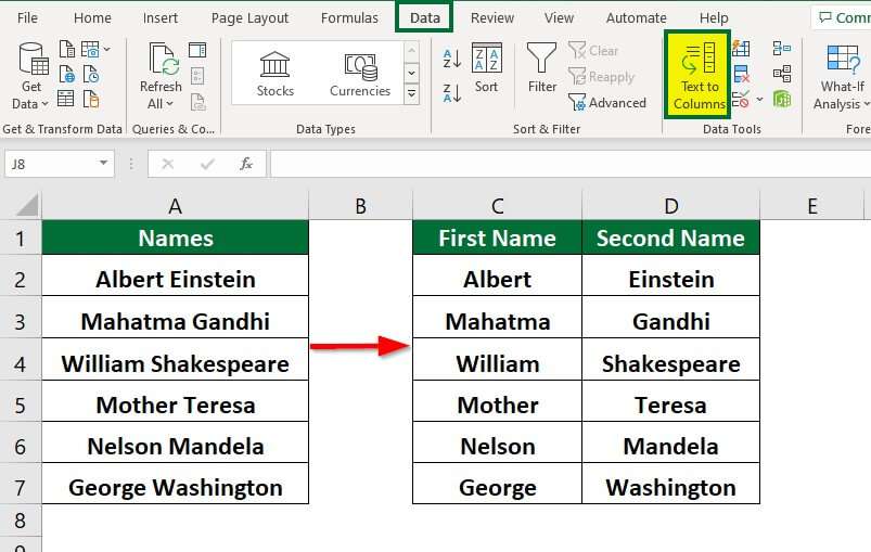 How To Split Cells In Excel