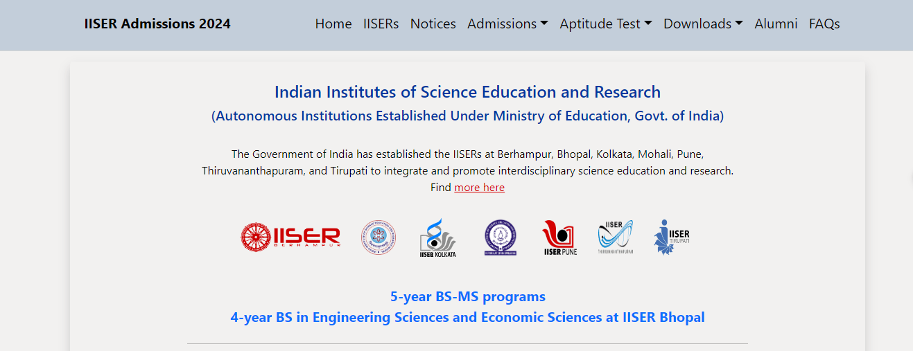 IISER Result 2021