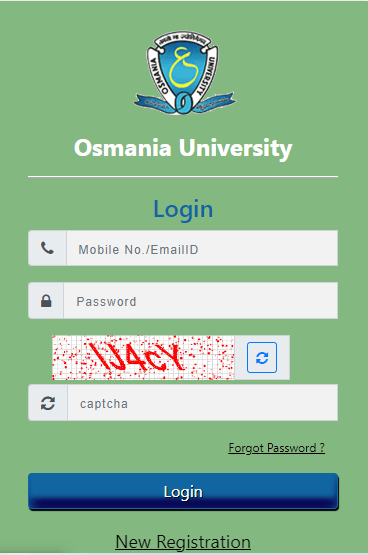 Osmania University Login