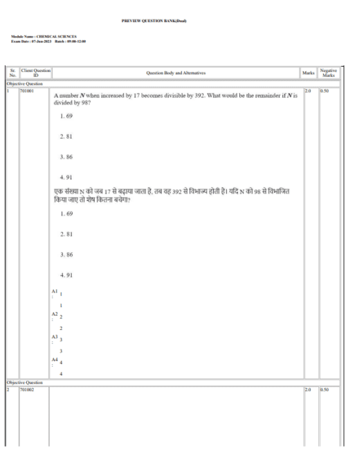 CSIR NET Chemical Science Question Paper PDF - CareerGuide