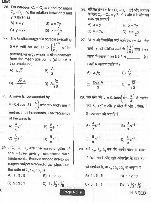 Bhu Bsc Nursing Question Paper 2019 1