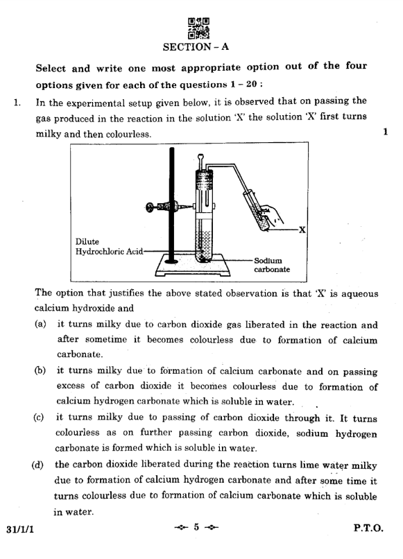 Cbse Class 10 Science Sample Paper 2022 23 2