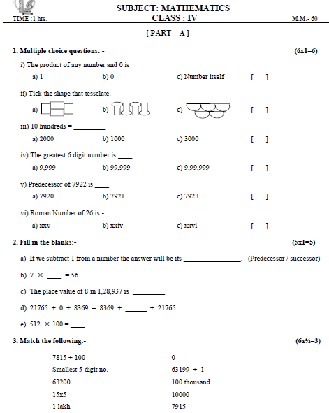 Class 4 Mock