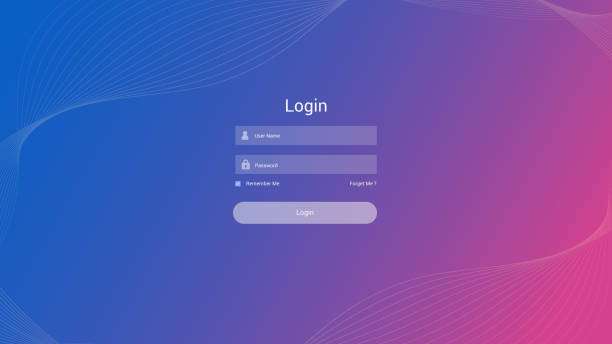 Login Form User Interface Vector