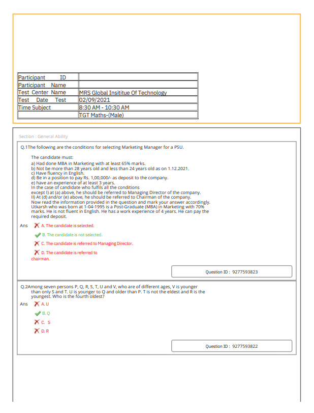 Dsssb Tgt Previous Year Question Papers Maths 2021