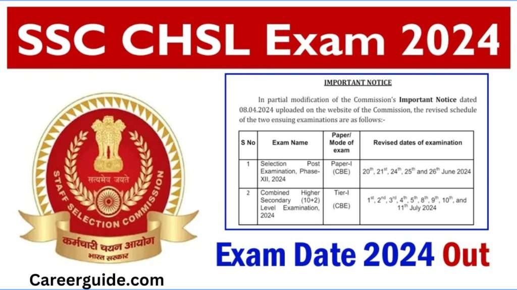 Ssc Chsl Exam Date 2024