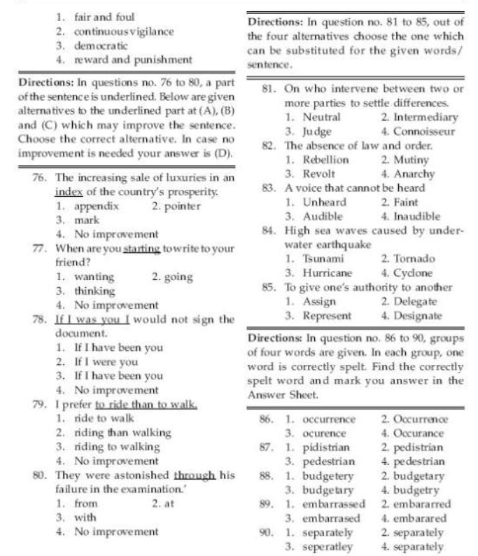 Mts Question Paper 2023 1