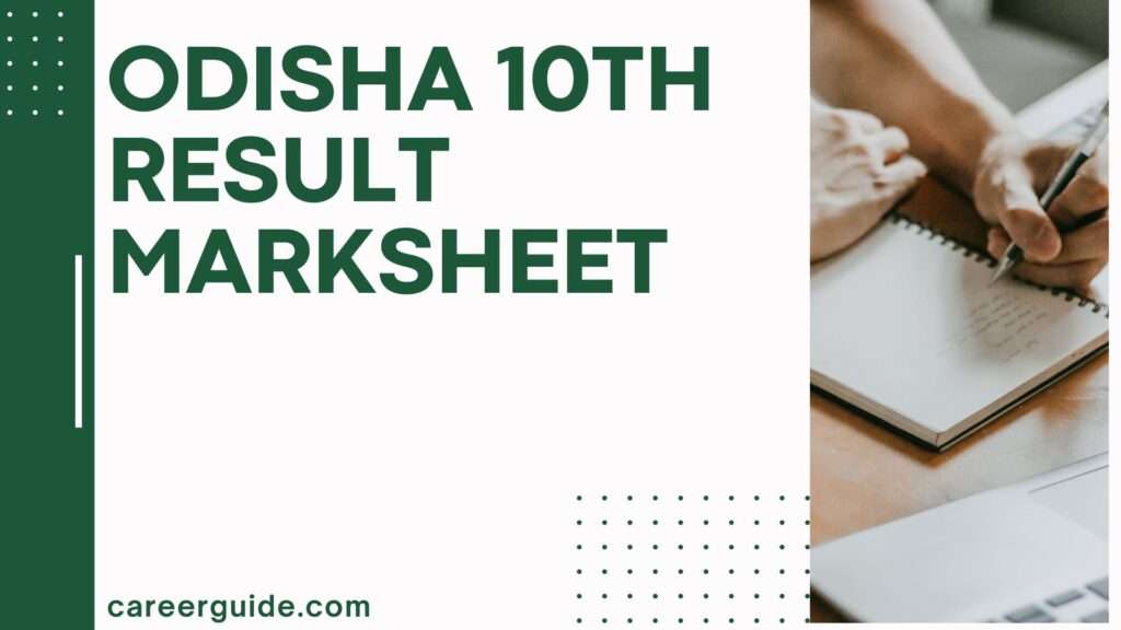 Odisha 10th Result Marksheet