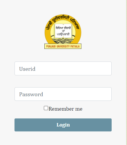 Punjabi University Login