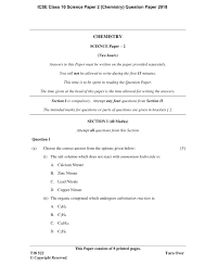 10th Public Question Paper 2018 Answer Key Science